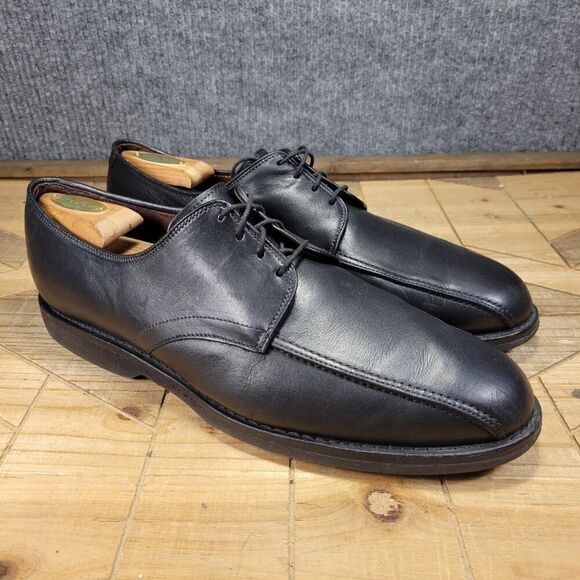 Allen Edmonds MSP Split Toe Blucher Road Warrior Shoes / Black Leather / 12 D - Picture 1 of 12